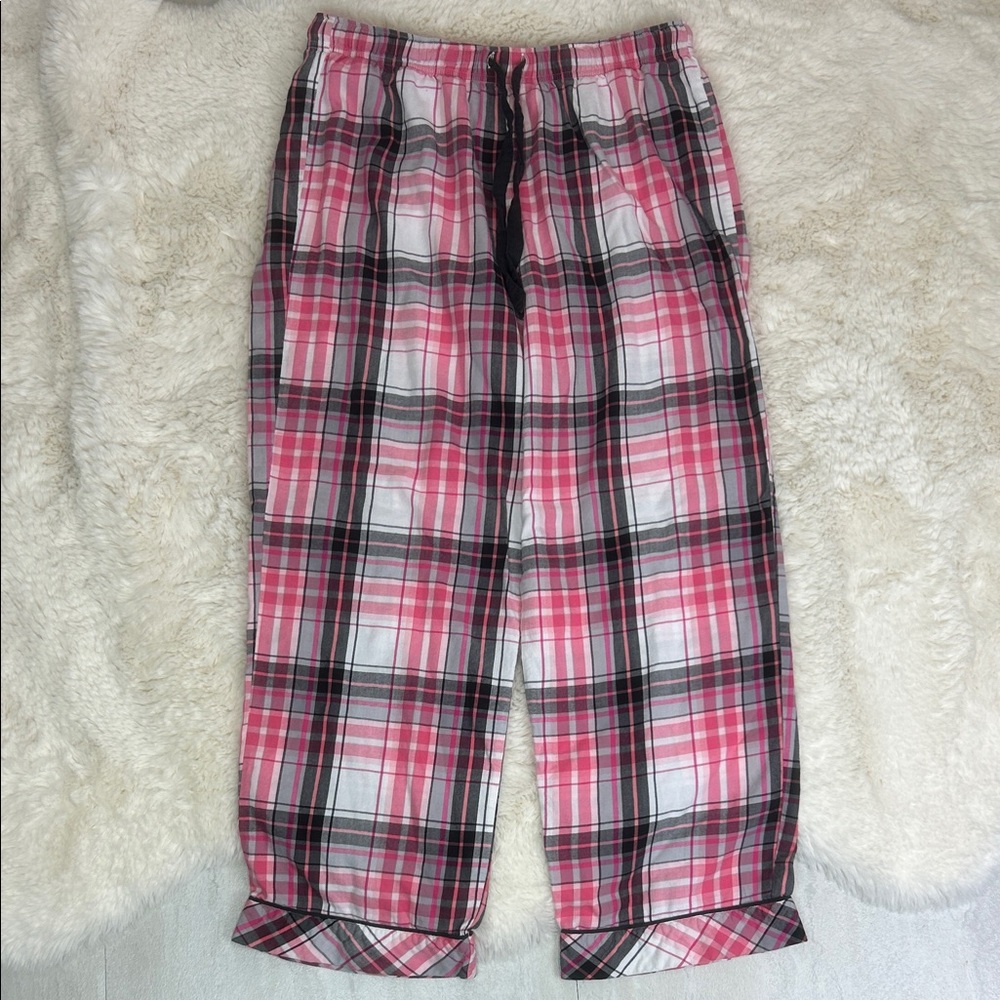 Victoria’s Secret Women’s Pink Plaid Pajama Bottoms Size L